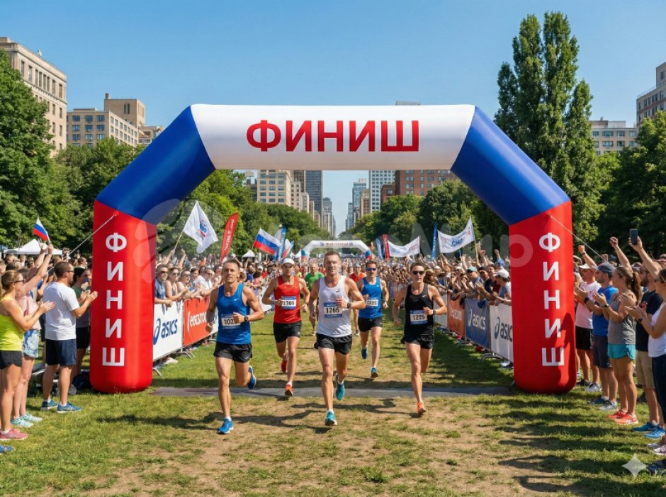 Надувные финишные ворота 