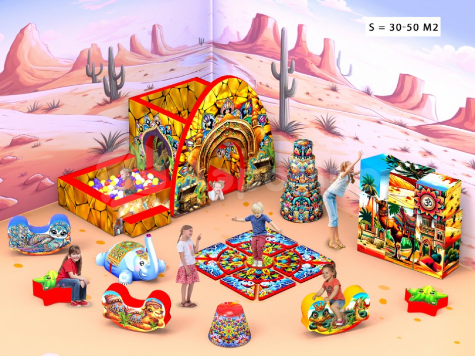 Мягкая игровая комната Восточная сказка