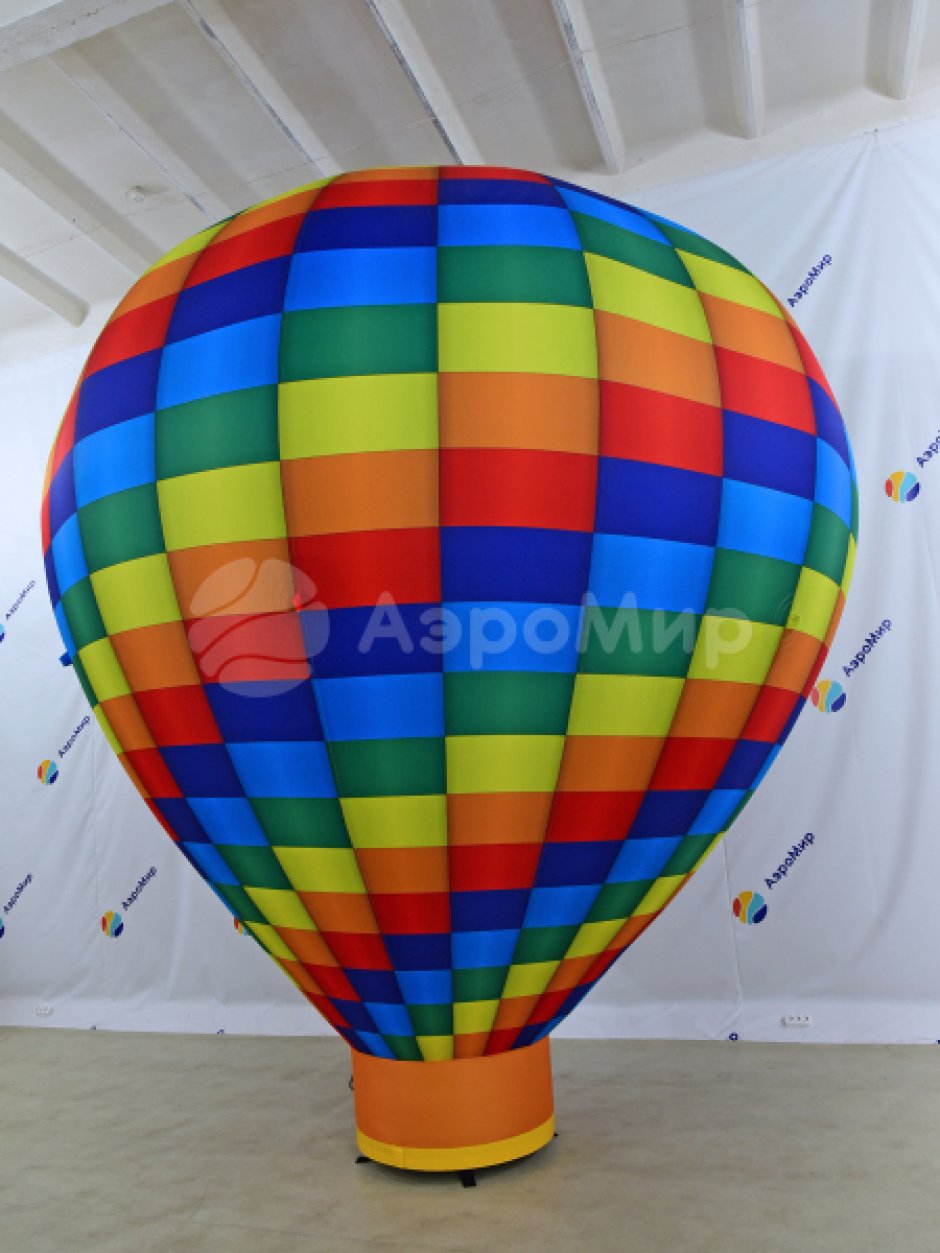 Воздушный рекламный шар на опоре