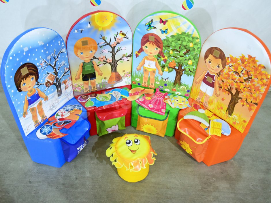 Мягкие модули «Времена года» для обучения и дидактики