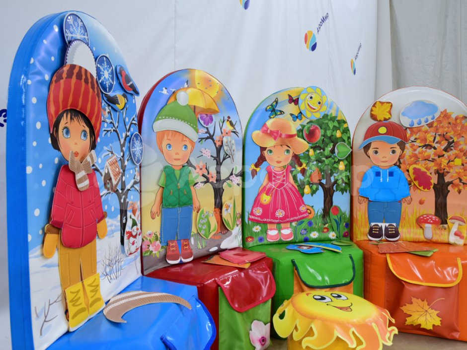 Мягкие модули «Времена года» для обучения и дидактики