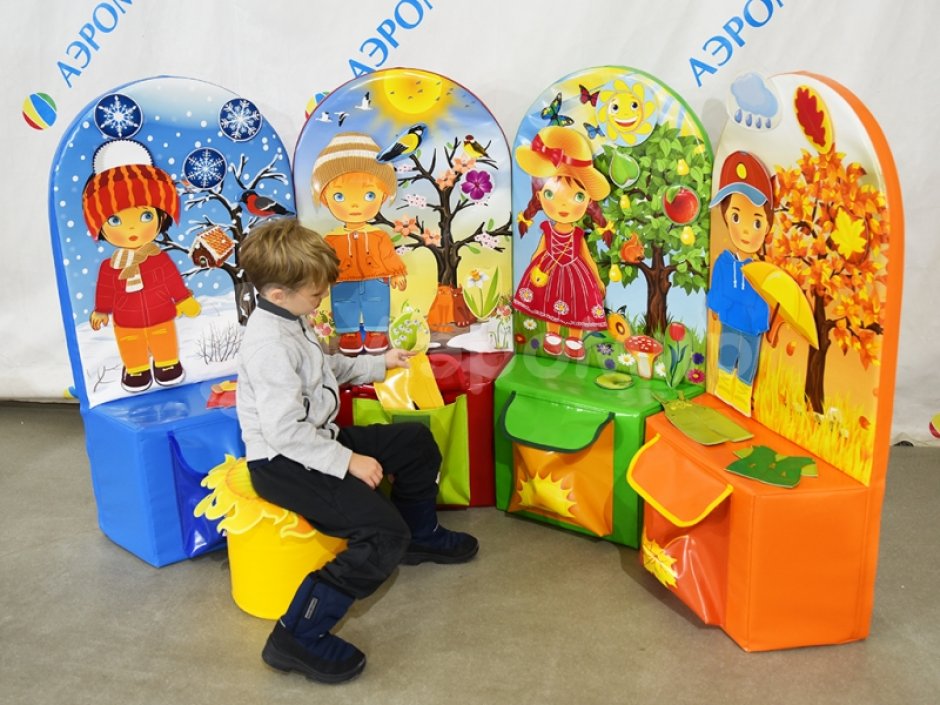 Мягкие модули «Времена года» для обучения и дидактики