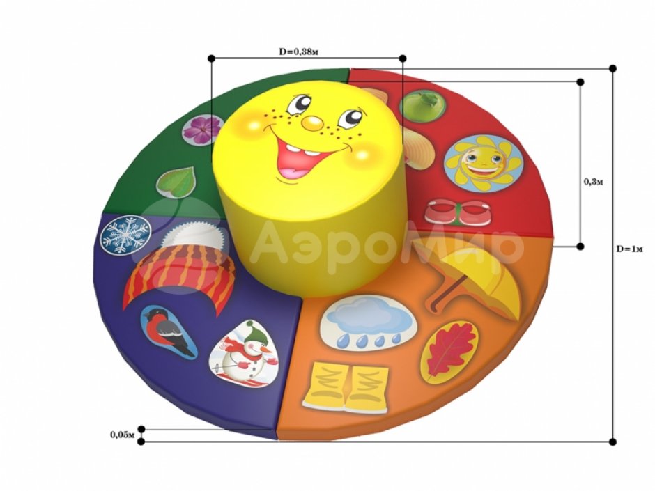 Дидактический мягкий модуль «Времена года»