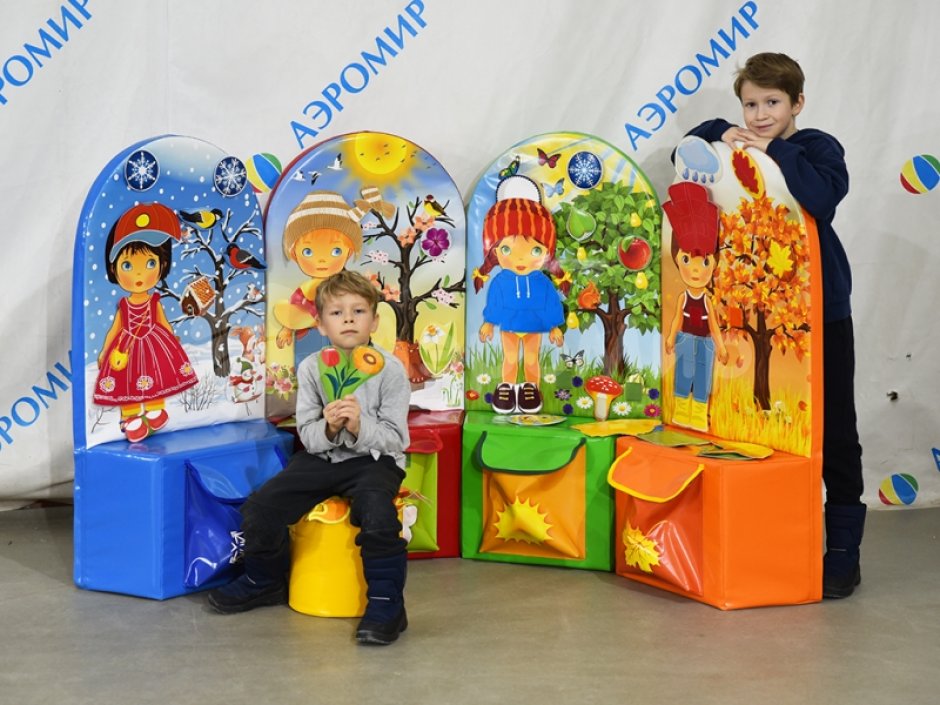 Мягкие модули «Времена года» для обучения и дидактики