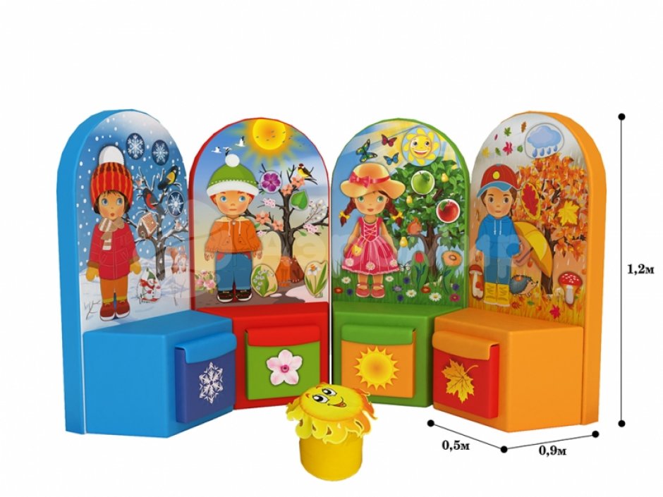 Мягкие модули «Времена года» для обучения и дидактики