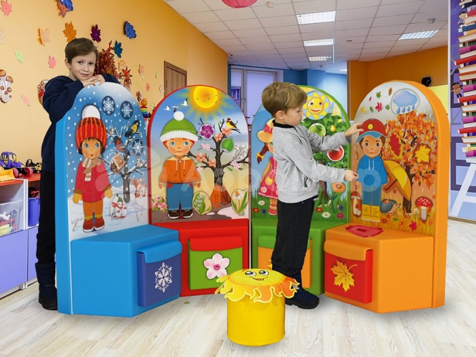 Мягкие модули «Времена года» для обучения и дидактики