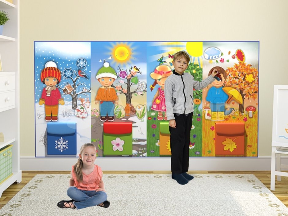 Мягкие модули «Времена года» для обучения и дидактики