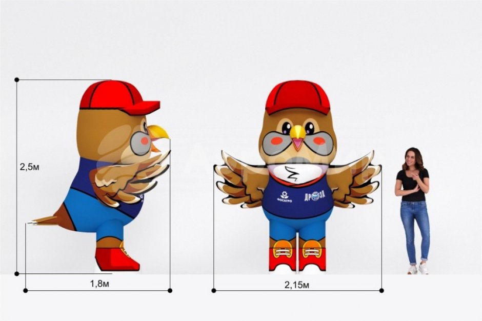 Надувной костюм Птица