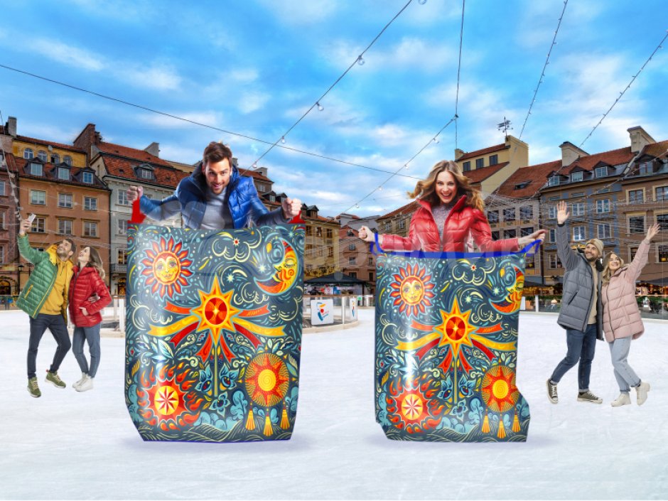 Стилизованные мешки для забегов