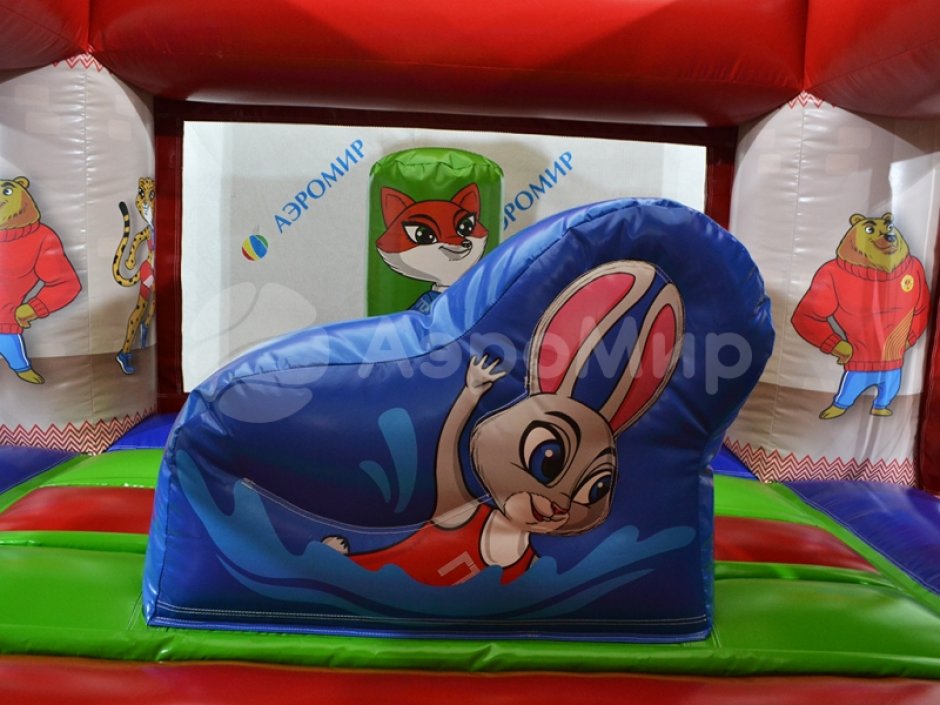 Надувной батут Замок мини — маленький для дома и бизнеса на 9 м²