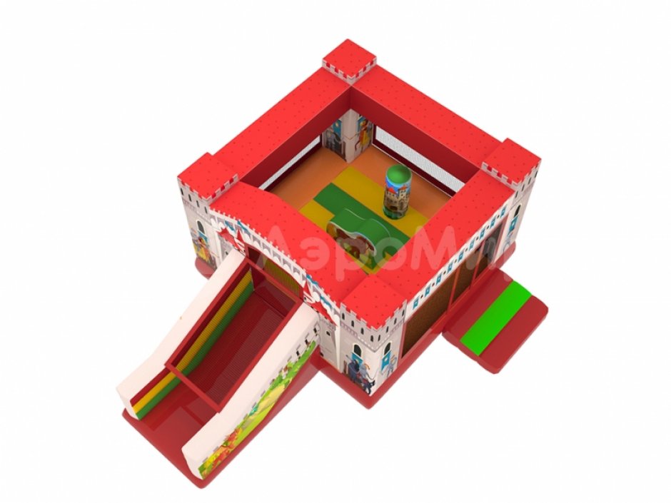 Надувной батут Замок мини — маленький для дома и бизнеса на 9 м²