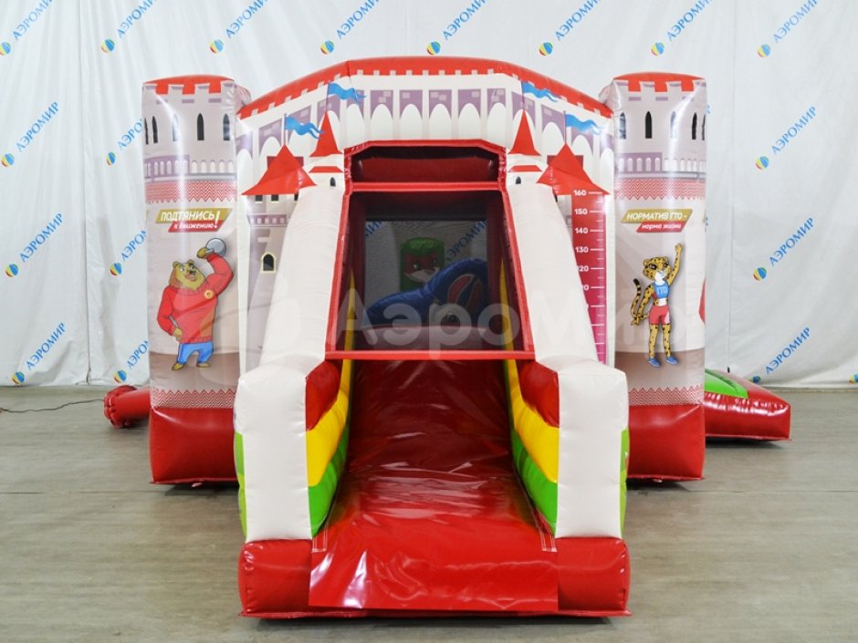 Надувной батут Замок мини — маленький для дома и бизнеса на 9 м²
