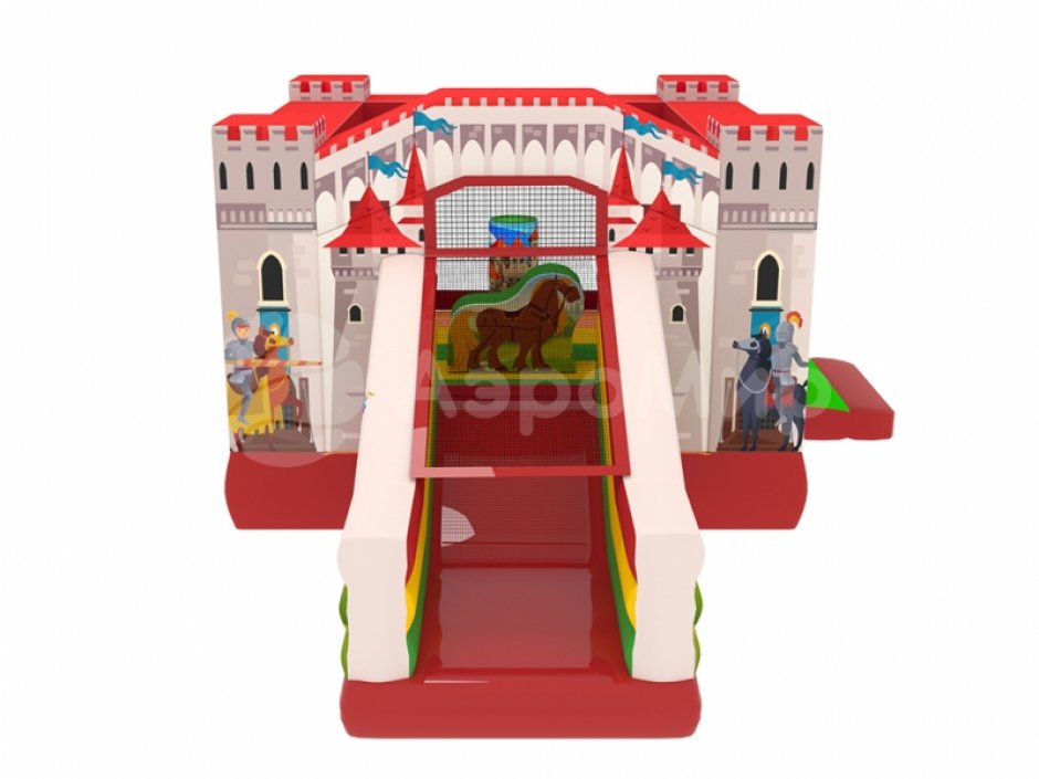 Надувной батут Замок мини — маленький для дома и бизнеса на 9 м²