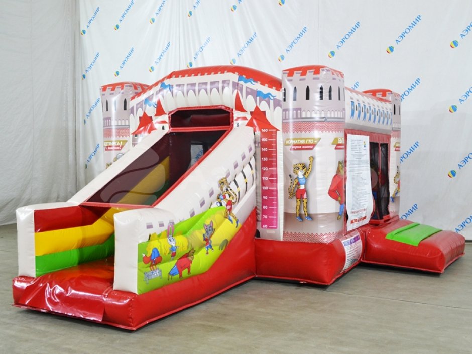 Надувной батут Замок мини — маленький для дома и бизнеса на 9 м²