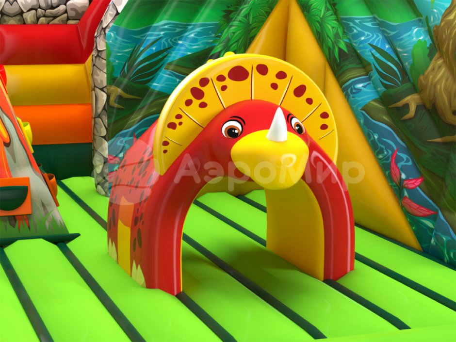 Надувной батут Затерянный мир — авторский коммерческий надувной батут на 40 м²