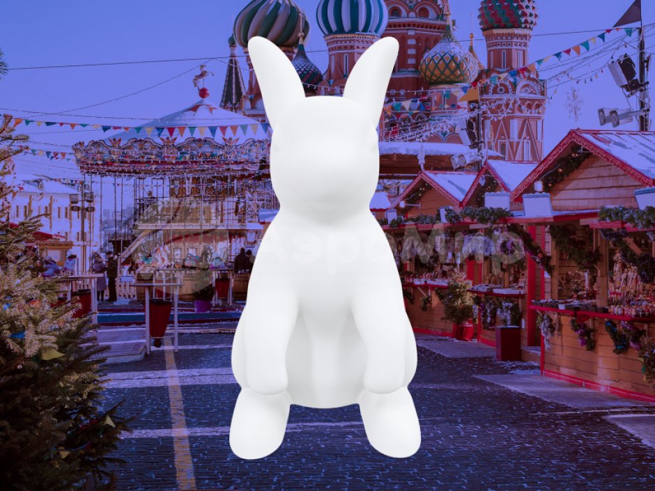 Заяц — надувная фигура для декораций и фотозон