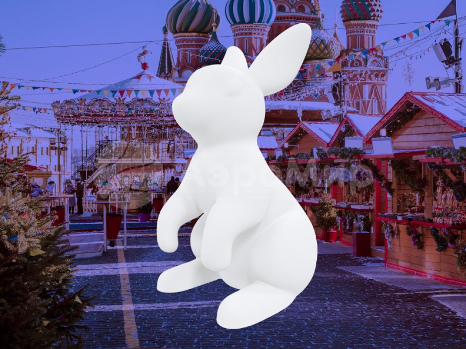 Заяц — надувная фигура для декораций и фотозон