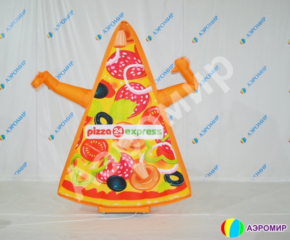 Рекламная фигура Пицца зазывала — аэромен пиццы с эффектом машущей руки
