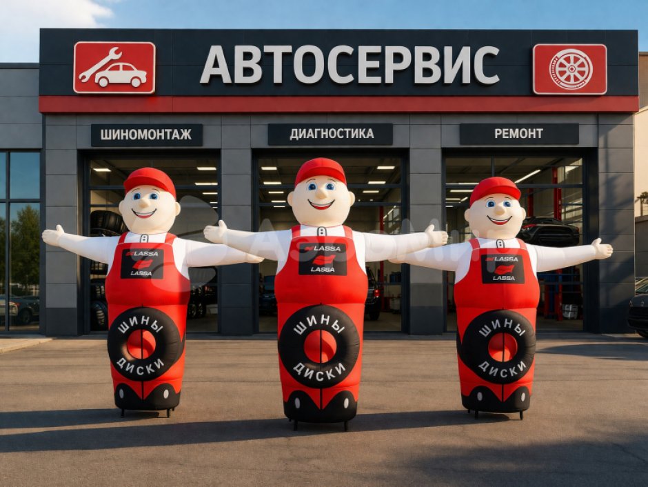 Надувная фигура Зазывала