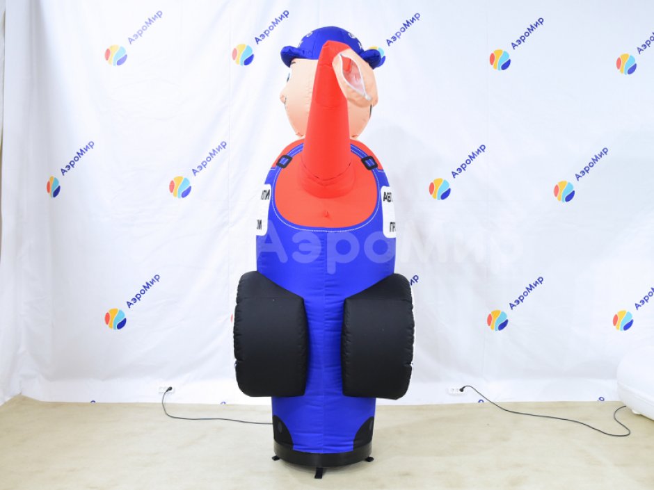 Аэромен машет рукой сложной стилизованной формы для любых отраслей бизнеса