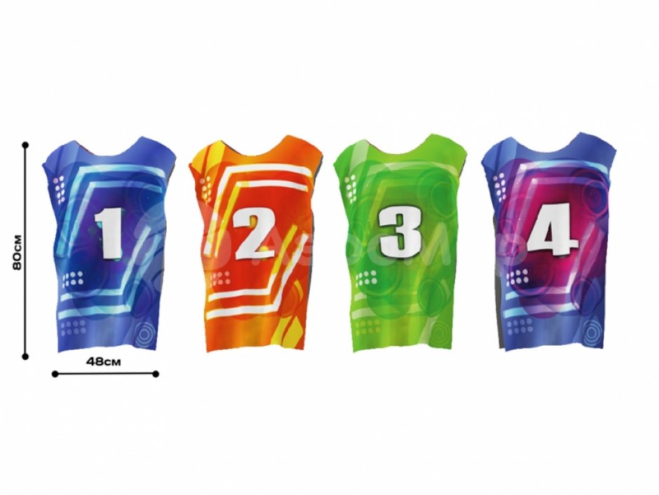 Манишка спортивная — жилетка для игроков, персонала спортивных и развлекательных состязаний и игр