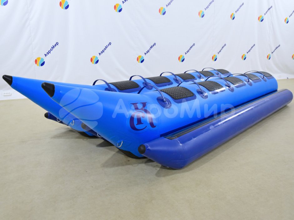 Банан надувной зимний двойной — буксируемый аттракцион