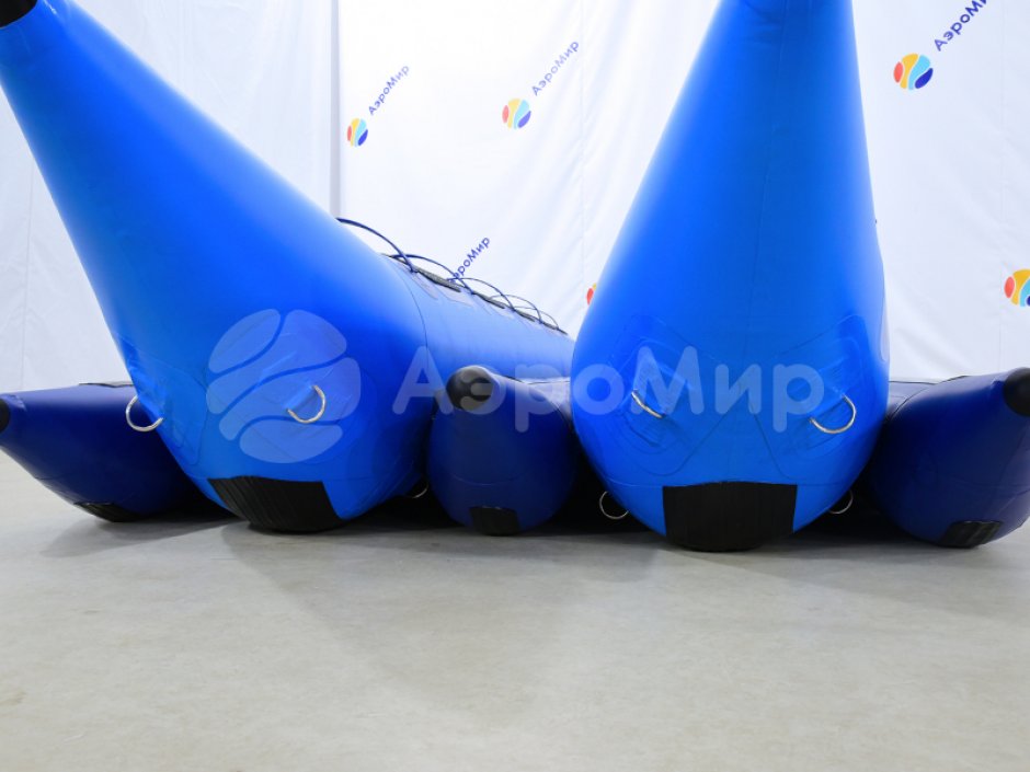 Банан надувной зимний двойной — буксируемый аттракцион