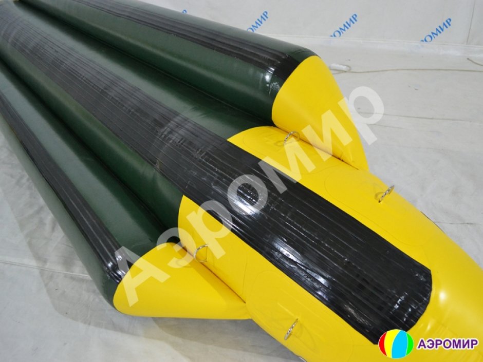 Банан надувной зимний Крокодил — буксируемый аттракцион