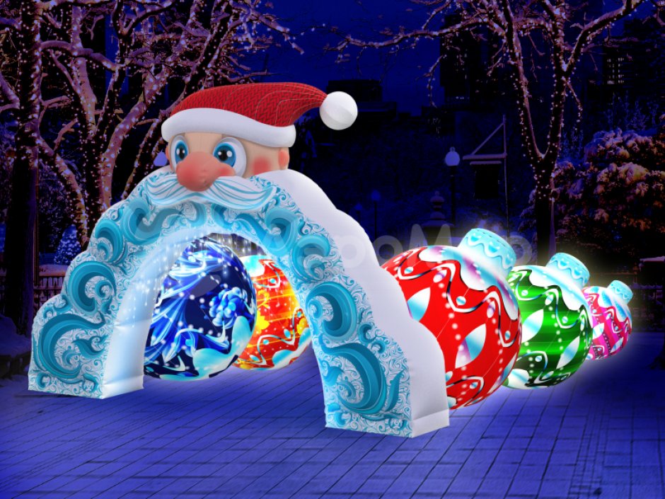 Комплект новогодних уличных фигур Зимняя сказка — Дед Мороз