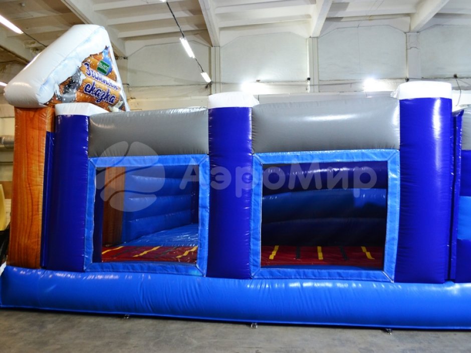 Надувная горка БС-102 «Зимняя сказка»