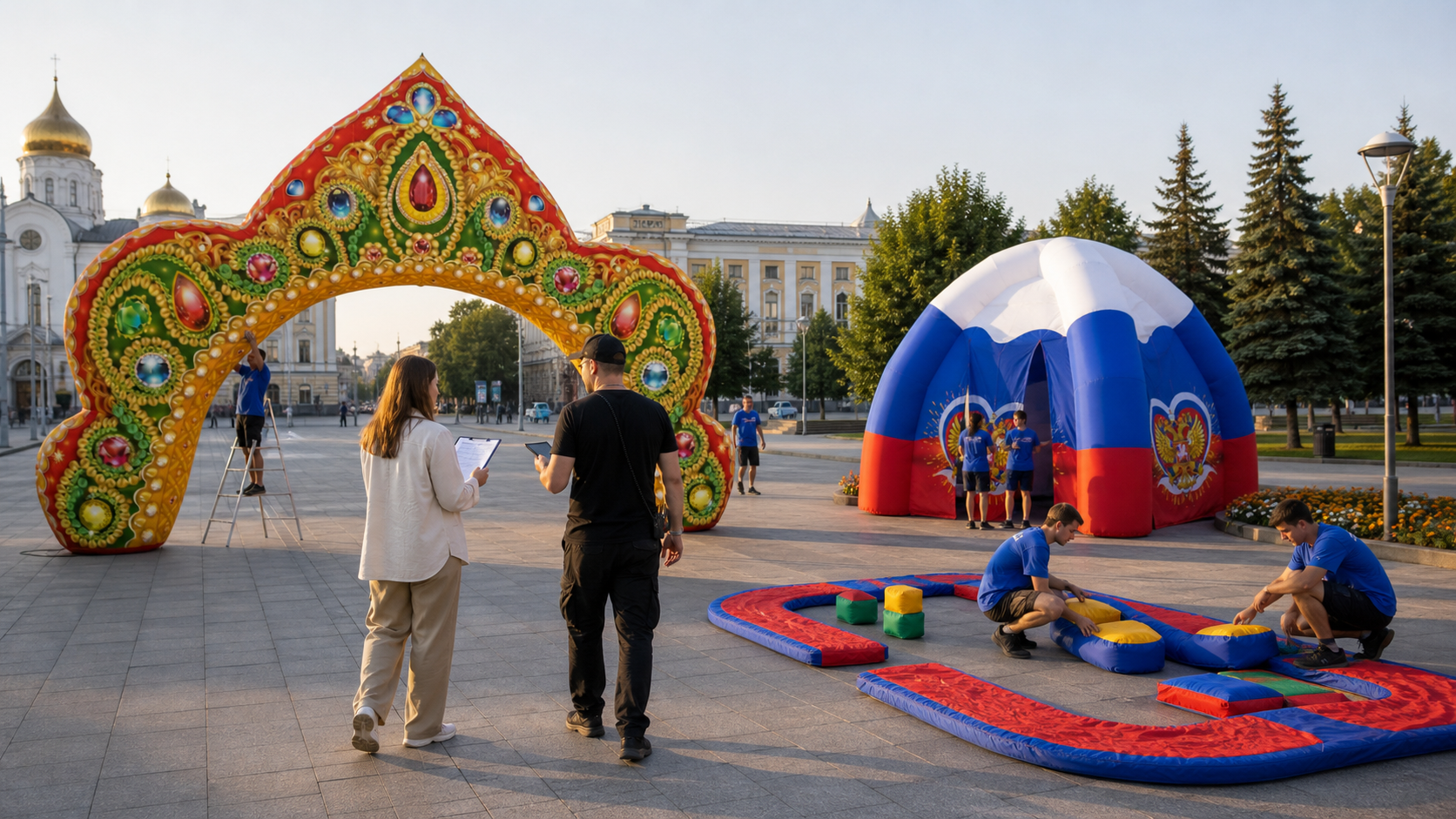 Финальный обход event-площадки по чек-листу перед открытием
