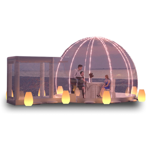 Надувная прозрачная палатка пузырь Баббл, Bubble Tree
