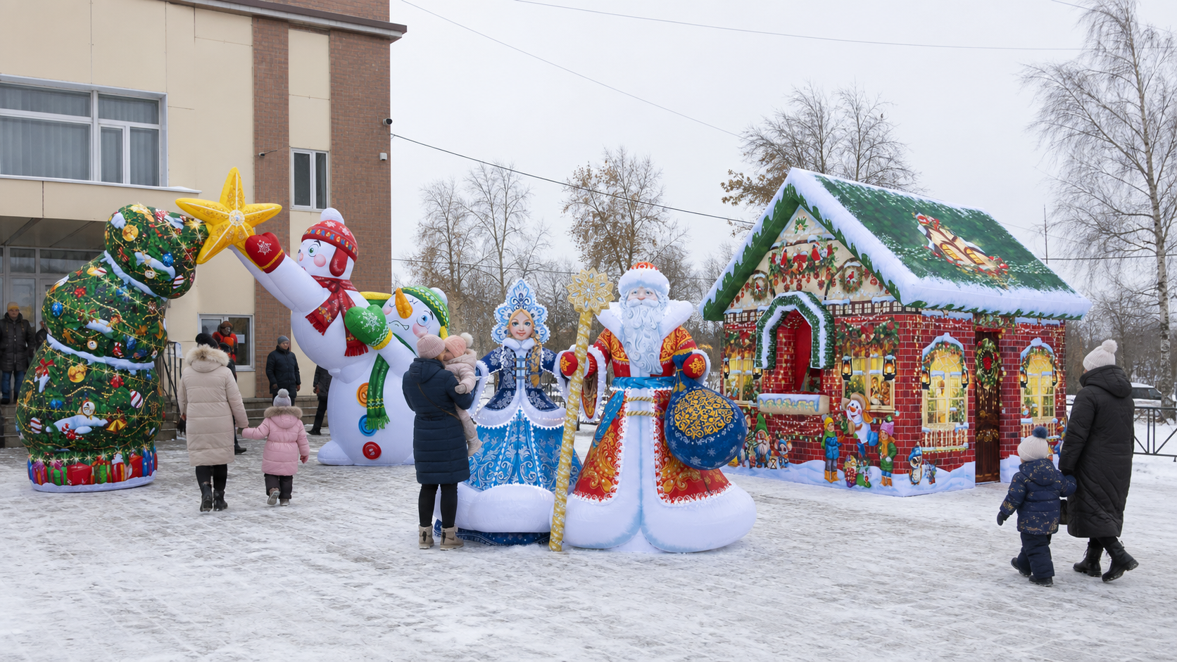 Мобильное новогоднее оформление для районов и поселений