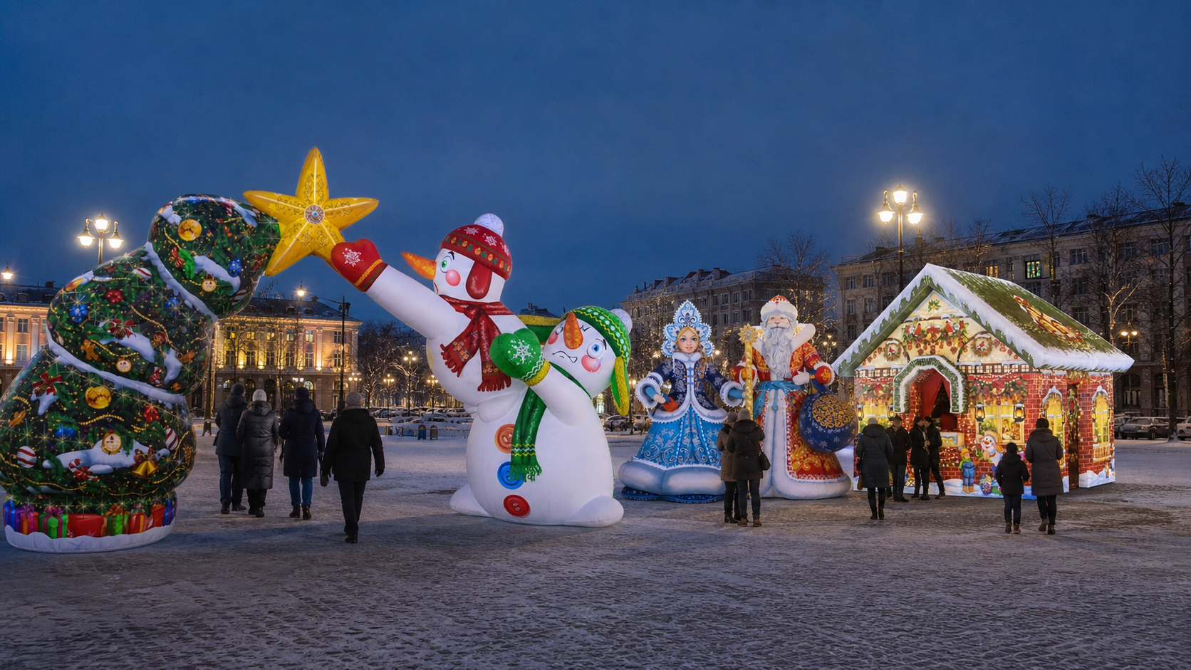 Новогоднее оформление города и общественных пространств