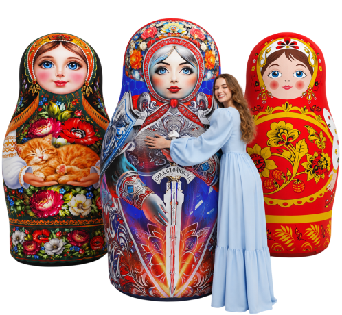 Матрёшки надувные больший