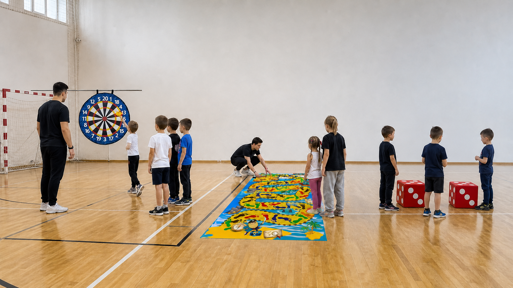 Игровая программа с Дартсом Лайт, Следопытом и мягкими костями