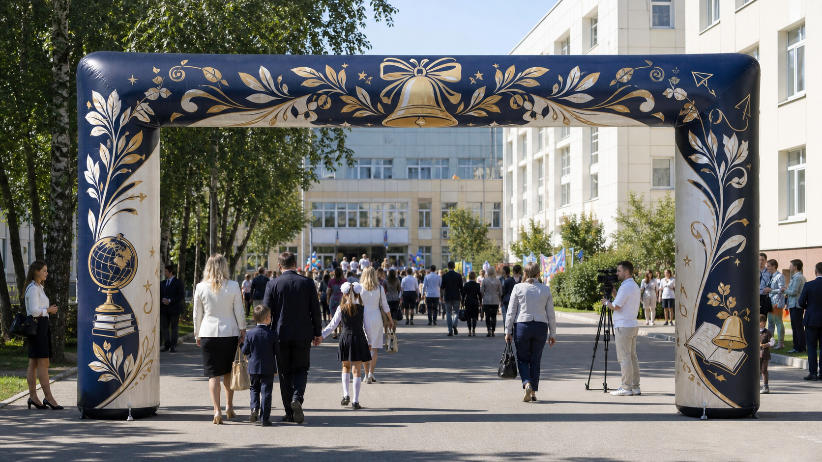 Надувная арка на 1 сентября и День знаний &mdash; оформление события