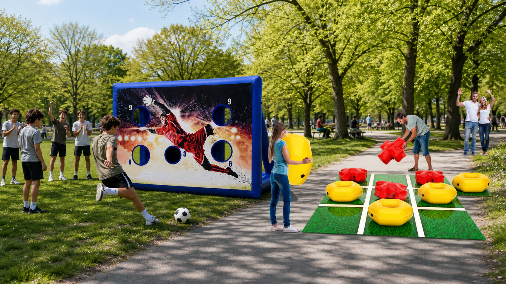 Весенний праздник в парке: оформление и игровые станции