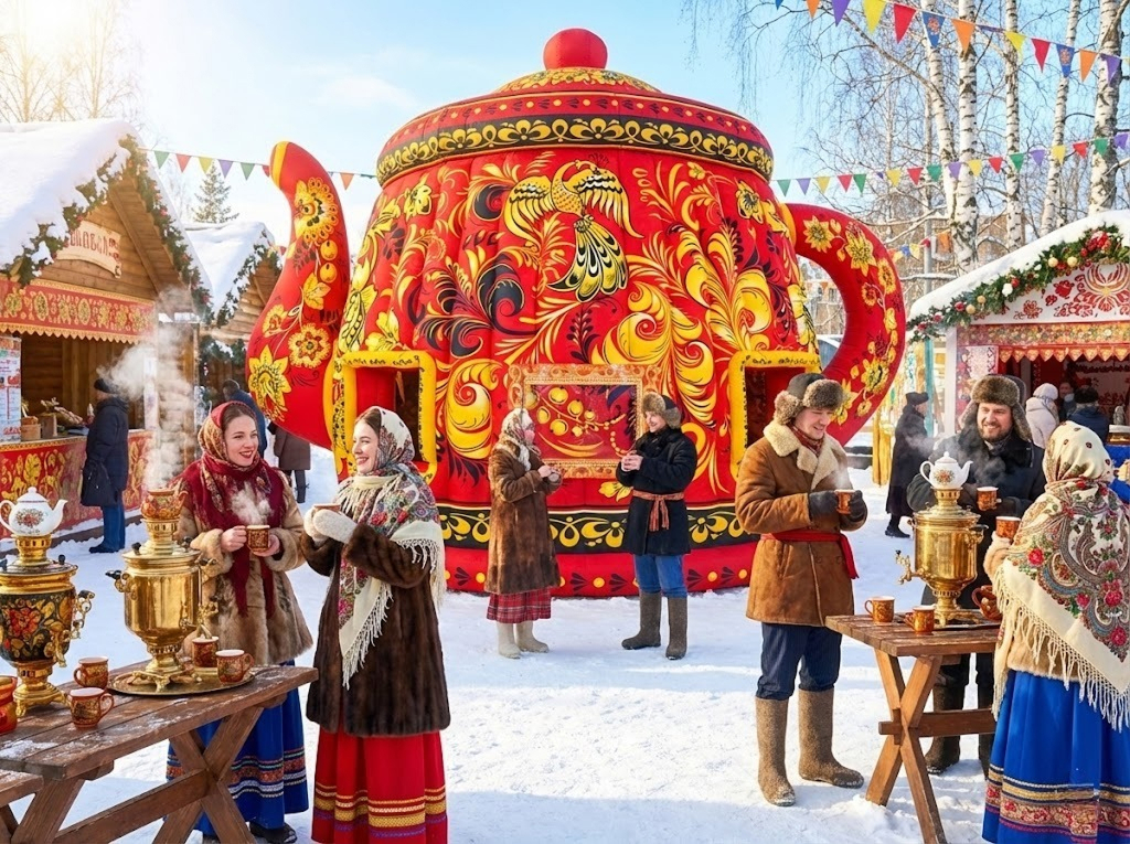 Надувное оформление Масленицы