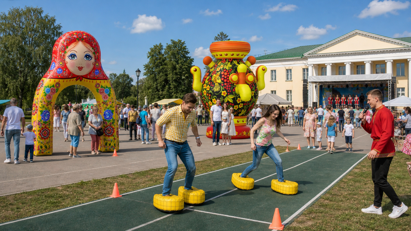 Сценарий Дня села с оформлением, играми и сценой