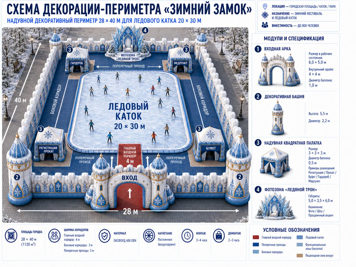 Примеры и схема организации пространства