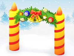 Новогодняя надувная арка «Рождество»