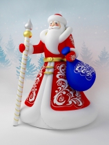 Новогодняя фигура «Дед Мороз» премиум