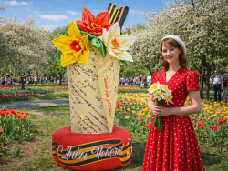 Конверт с цветами