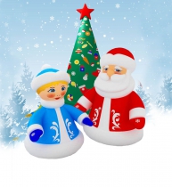 Комплект «Дед Мороз, Снегурочка, Елка» Лайт