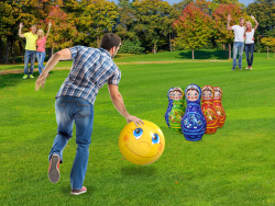 Мягкие кегли с мячом