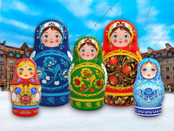 Надувная матрешка