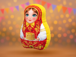 Матрешка-подушка