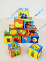 Мягкие кубики Овощи и Фрукты