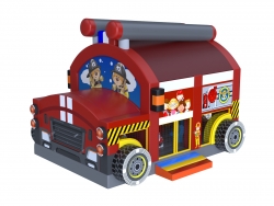 Надувной батут серии БС «Пожарная машина»